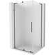Mexen Velar L kabina prysznicowa rozsuwana 120 x 85 cm, szron, gun metal - 871-120-085-33-95