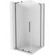 Mexen Velar L kabina prysznicowa rozsuwana 90 x 90 cm, szron, gun metal - 871-090-090-33-95