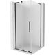 Mexen Velar L kabina prysznicowa rozsuwana 120 x 120 cm, szron, czarna - 871-120-120-33-70