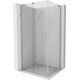 Mexen Velar L kabina prysznicowa rozsuwana 90 x 80 cm, transparent, nikiel szczotkowany - 871-090-080-03-97