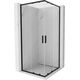 Mexen Exo kabina prysznicowa kwadratowa rozsuwana 90 x 90 cm, transparent, czarna - 8111-090-090-70-00