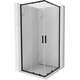 Mexen Exo kabina prysznicowa kwadratowa rozsuwana 80 x 80 cm, transparent, czarna - 8111-080-080-70-00