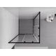 Mexen Exo kabina prysznicowa kwadratowa rozsuwana 100 x 100 cm, transparent, czarna - 8111-100-100-70-00, изображение 5