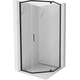 Mexen Exo kabina prysznicowa pięciokątna uchylna 100 x 100 cm, transparent, czarna - 812-100-100-70-00