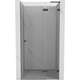 Mexen Lunar L drzwi prysznicowe uchylne prawe 110 cm, transparent, gun gray szczotkowany - 834L-110-000-66-00-P