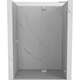 Mexen Lunar L drzwi prysznicowe uchylne prawe 135 cm, transparent, nikiel szczotkowany - 834L-135-000-97-00-P