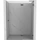 Mexen Lunar L drzwi prysznicowe uchylne prawe 140 cm, transparent, gun gray szczotkowany - 834L-140-000-66-00-P