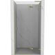 Mexen Lunar L drzwi prysznicowe uchylne prawe 80 cm, transparent, złote - 834L-080-000-50-00-P