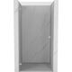Mexen Lunar-B drzwi prysznicowe uchylne lewe 75 cm, transparent, nikiel szczotkowany - 832-075-000-97-00-L