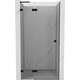 Mexen Lunar L drzwi prysznicowe uchylne lewe 70 cm, transparent, czarne - 834L-070-000-70-00-L