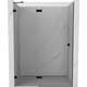 Mexen Lunar drzwi prysznicowe uchylne lewe 130 cm, transparent, czarne - 834-130-000-70-00-L