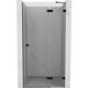 Mexen Lunar drzwi prysznicowe uchylne prawe 110 cm, transparent, czarne - 834-110-000-70-00-P