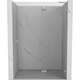 Mexen Lunar drzwi prysznicowe uchylne prawe 140 cm, transparent, nikiel szczotkowany - 834-140-000-97-00-P