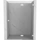 Mexen Lunar drzwi prysznicowe uchylne prawe 140 cm, transparent, białe - 834-140-000-20-00-P
