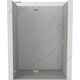 Mexen Lunar drzwi prysznicowe uchylne lewe 135 cm, transparent, złote szczotkowane - 834-135-000-55-00-L