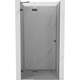 Mexen Lunar drzwi prysznicowe uchylne lewe 90 cm, transparent, gun gray szczotkowany - 834-090-000-66-00-L