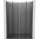Mexen Velar L Duo drzwi prysznicowe rozsuwane 140 cm, grafit, gun metal - 871-140-003-42-95