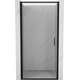 Mexen Exo drzwi prysznicowe uchylne 75 cm, transparent, czarne - 817-075-000-70-00