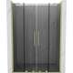 Mexen Velar L Duo drzwi prysznicowe rozsuwane 160 cm, grafit, złote szczotkowane - 871-160-003-42-55