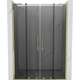 Mexen Velar L Duo drzwi prysznicowe rozsuwane 140 cm, grafit, złote - 871-140-003-42-50