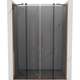 Mexen Velar Duo drzwi prysznicowe rozsuwane 140 cm, grafit, różowe złoto - 871-140-000-42-60