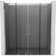 Mexen Velar L Duo drzwi prysznicowe rozsuwane 200 cm, grafit, chrom - 871-200-003-42-01