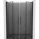 Mexen Velar Duo drzwi prysznicowe rozsuwane 150 cm, grafit, czarne - 871-150-000-42-70