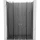 Mexen Velar L Duo drzwi prysznicowe rozsuwane 160 cm, grafit, chrom - 871-160-003-42-01