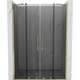 Mexen Velar Duo drzwi prysznicowe rozsuwane 150 cm, grafit, złote - 871-150-000-42-50