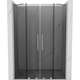 Mexen Velar Duo drzwi prysznicowe rozsuwane 140 cm, grafit, nikiel szczotkowany - 871-140-000-42-97