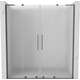 Mexen Velar L Duo drzwi prysznicowe rozsuwane 200 cm, szron, gun metal - 871-200-003-32-95