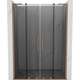 Mexen Velar L Duo drzwi prysznicowe rozsuwane 150 cm, grafit, miedź szczotkowana - 871-150-003-42-65