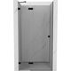 Mexen Lunar drzwi prysznicowe uchylne lewe 80 cm, transparent, czarne - 834-080-000-70-00-L