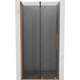 Mexen Velar drzwi prysznicowe rozsuwane 100 cm, grafit, miedź szczotkowana - 871-100-000-41-65