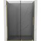 Mexen Velar drzwi prysznicowe rozsuwane 140 cm, grafit, złote - 871-140-000-41-50