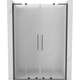 Mexen Velar L Duo drzwi prysznicowe rozsuwane 160 cm, szron, gun gray szczotkowany - 871-160-003-32-66