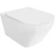 Mexen Riva miska wc Rimless Tornado z deską wolnoopadającą slim, duroplast, biała połysk - 30630200T