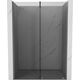 Mexen Velar drzwi prysznicowe rozsuwane 140 cm, grafit, gun metal - 871-140-000-41-95