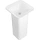 Mexen Ria umywalka wolnostojąca z konglomeratu 45 x 45 cm, biała mat - 26584500