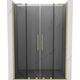 Mexen Velar L Duo drzwi prysznicowe rozsuwane 150 cm, grafit, złote szczotkowane - 871-150-003-42-55