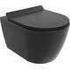 Mexen Carmen miska wc Rimless Tornado z deską wolnoopadającą slim, duroplast, czarna mat - 30880185T
