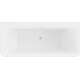 Mexen Volta wanna wolnostojąca przyścienna 170 x 75 cm, biała, przelew nikiel szczotkowany - 51131707500-97, 5 image