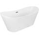 Mexen Montana wanna wolnostojąca 180 x 80 cm, biała, przelew gun metal - 52011808000-95