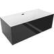 Mexen Nita wanna wolnostojąca 170 x 80 cm, biała/czarna, przelew czarny - 52091708075-70