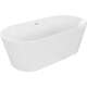Mexen Luna wanna wolnostojąca 150 x 75 cm, biała, przelew biały - 52031507500-20