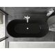Mexen Montana wanna wolnostojąca 170 x 80 cm, czarna, przelew biały - 52011708070-20, 4 image