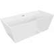 Mexen Lita wanna wolnostojąca 170 x 75 cm, biała, przelew chrom - 52121707500-01