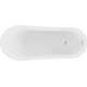 Mexen Alta wanna wolnostojąca 170 x 75 cm, biała, przelew nikiel szczotkowany - 52141707500-97, изображение 5