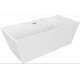 Mexen Lita wanna wolnostojąca 170 x 75 cm, biała, przelew miedź szczotkowana - 52121707500-65