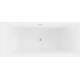Mexen Lita wanna wolnostojąca 170 x 75 cm, biała, przelew nikiel szczotkowany - 52121707500-97, 5 image